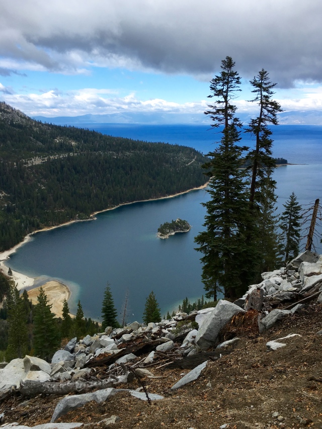 Emerald Bay from about 1/2 mile up the trail.
